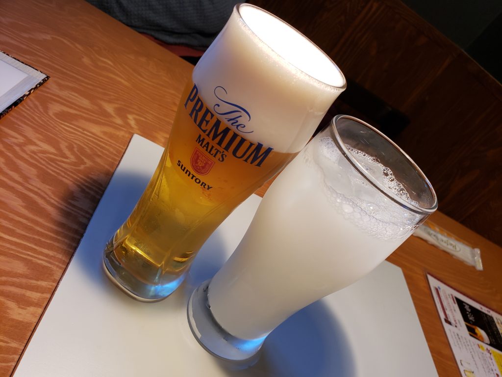 ビールとカルピス